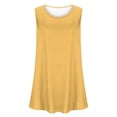 thumbnail image 4 of Timegard Plus Size Tank Tops for Women Round Neck Casual Workout Tops Solid Color Sports Shirts, 4 of 5