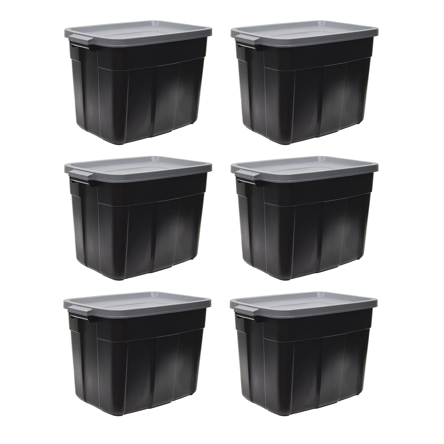 その他 Rubbermaid RoughneckStorage Box, 18 gal Rubbermaid Roughneck 18 Gal Storage Container Organizer, Black