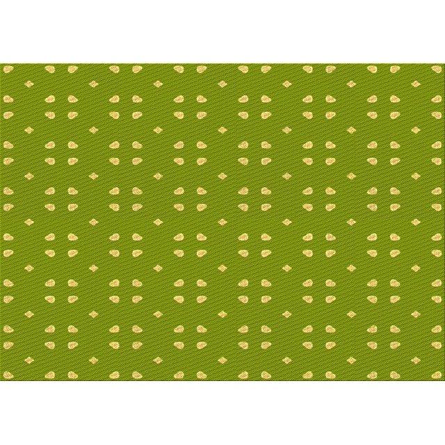 Ahgly Tapis Rectangulaire Lavable en Machine Intérieur Transitionnel Vert Pistache, 2 Pieds x 5 Pieds