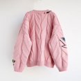 thumbnail image 4 of Pitauce Womens Oversized Cardigan Sweater Button Down Long Sleeve Cable Knit Embroidery Sweaters Outwear with Pockets, Free Size, 4 of 8