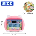thumbnail image 3 of HLONK Tablet Toy for 2-3 Years Old Girls Boys  Educational Learning Toys with Light and Music  Interactive Toy for Numbers  Alphabet  Animals and Maths  with Gift Box - Blue, 3 of 6