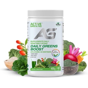Active Green Pro® - Les verts boostent quotidiennement - Sans aromatisation - Amplifiement énergétique - Détox quotidien - 400 g