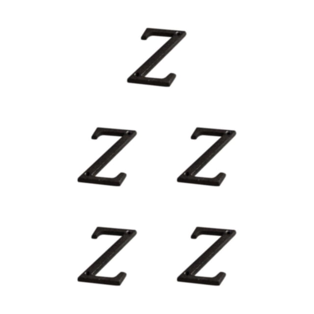 relayinert Durable And Rustproof Metal House Number Plaque Impeccable Door Decoration Easy To Install Metal Letters House Numbers B17--Z 5Set