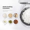 thumbnail image 2 of Cuckoo CR-0810F 8 Cup Micom Rice Cooker and Warmer, 9 Menu Options, Nonstick Inner Pot, White, 2 of 8
