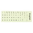 thumbnail image 1 of MasteelfCA 1 Sheet Glow In The Dark Keyboard Sticker English Keyboard Replacement Sticker, 1 of 7