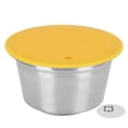 thumbnail image 2 of Reusable Stainless Steel Coffee , Refillable Pod with Pressed Powder Cover for  Machines, Easy to Clean, Brews Delicious Coffee,, 2 of 8