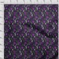 thumbnail image 4 of oneOone Rayon Dark Purple Fabric Cactus Craft Projects Decor Fabric Printed By The Yard 56 Inch Wide, 4 of 5