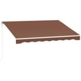 thumbnail image 1 of Outsunny 10' x 8' Electric Retractable Awning w/ Remote Controller, Coffee, 1 of 10