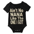 thumbnail image 1 of XYIJANI Clearance Onesies 0-3 Months Unisex Infant Baby Boys Girls Short Sleeve Mother's Day Prints Romper Newborn Bodysuits New Born Baby Essentials Must Haves (Black,100), 1 of 4