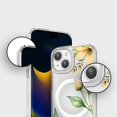thumbnail image 2 of Caseco Mag-Safe iPhone 15 Yellow Wildflower Clear Case, 2 of 5