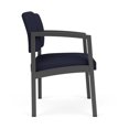 thumbnail image 4 of Fauteuil d'Appoint Surdimensionné en Acier Lenox pour Réception / Acier Charbon / Bleu Marine, 4 of 5