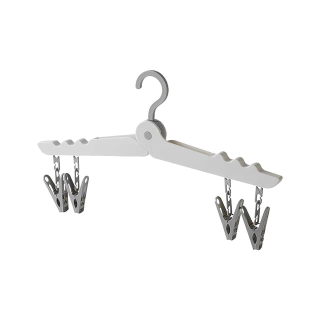 TopLLC Storage Bins Folding Clothes Hanger Portable Travel Multi Functional Plastic Clothes Hanger Storage Bags