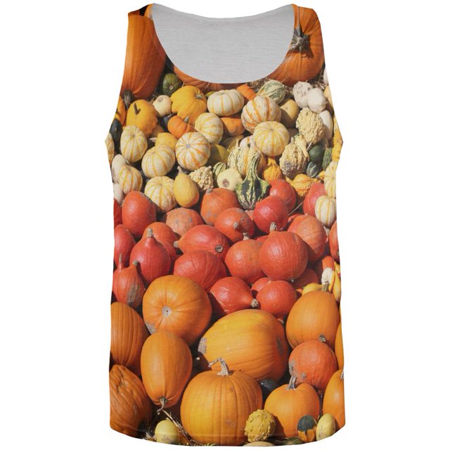 Halloween Rangées de Citrouilles sur Tout Adulte Débardeur