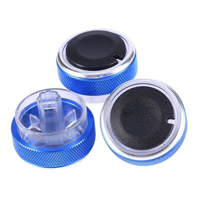 Air Conditioning Switch Air Conditioning Heat Control Switch 3pcs/Set Car AC Knob Aluminum Alloy Air Conditioning Heat Control Switch Accessories For