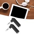 thumbnail image 4 of Audio Adapter, 90 Degrees Practical Male To Female Reliable 3.5mm Adapter Connector  For Stereo Headphone Earphone, 4 of 8