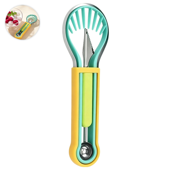 Stainless Steel Watermelon Ballers and Carving Set – Versatile Fruit Sculpting Tools for Fruit Platters and Decorative Dishes