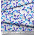 thumbnail image 2 of Soimoi Polyester Crepe Fabric Flower Watercolor Print Fabric by Yard 42 Inch Wide, 2 of 3