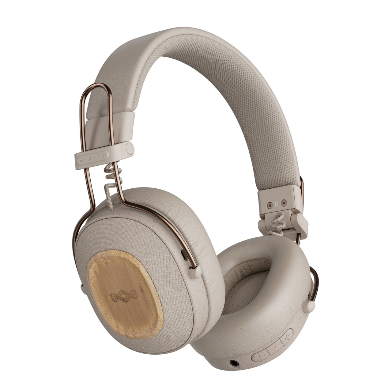 House of Marley Positive Vibration Riddim Bluetooth Headphone - Cream