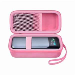 YJJSKEJI Case Compatible with Anker 737/735/ 736/717 USB-C Portable Charger Power Bank, Fast Foldable Wall PowerBank Bag for GaN Prime Nano II AC Adapter, Powercore Pocket for Lights Cable (Pink)