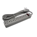 6 AC Sortie 8ft Extra longue puissance cordon électrique mural type plat Plug Socket Surge Protecteur Strip Adaptateur