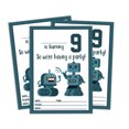 thumbnail image 1 of Darling Souvenir White Birthday Invitation Card 28 Pcs Fill or Write In Blank Invites Printable Party Supplies 5 x 7 Inches, 1 of 5