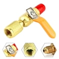 thumbnail image 3 of 1/4 Inch SAE HVAC Adapter for Conditioner Charging Hose T, 3 of 8