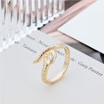 thumbnail image 4 of kurtrusly Rock Fashion Scene Adjustable Snake Shape Ring Premium Shine And Bright Colour Fashion Snake Ring, 4 of 6