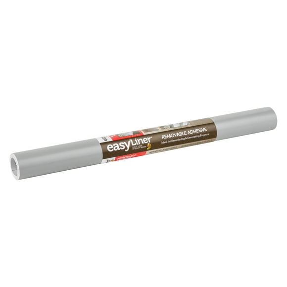 EasyLiner Contact Paper Removeable Adhesive Shelf Liner, Gray, 20 in. x 20 ft.
