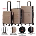 thumbnail image 4 of AIR CANADA Porto – Ensemble de 3 Valises Rigides, Léger, Ensemble de Valises à Coque Rigide avec Roues Pivotantes pour le Voyage. Valises de 28 Pouces et 24 Pouces Grandes et Bagage de Cabine, 4 of 10