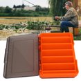 thumbnail image 1 of Fishing Lure Box, Fall Proof Breathable Space Saving Double Sided Lure Box  for Fishing  Gray,Orange, 1 of 7