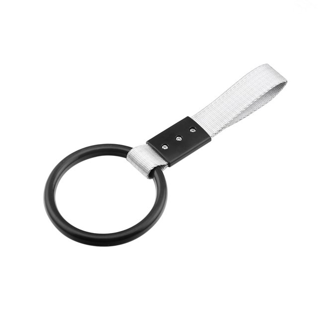Graflsoa Black PVC Plastic Car Safety Handle Strap with 10cm Ring, 24.5cm Length, Lightweight 45g, Multi-Color Options Available