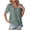 Green, variant on Yuyuzo Tops for Women Dressy Casual Crochet Short Sleeve Shirts Lace V Neck Office Work Blouses Top 2025 Summer Outfits