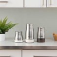 thumbnail image 2 of 3 Piece Stainless Steel Canister Set with See-Through Glass Base, Silver, 2 of 4