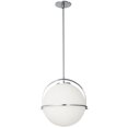 thumbnail image 1 of Paola 1 Light Pendant - Polished Chrome - White Opal Glass, 1 of 2