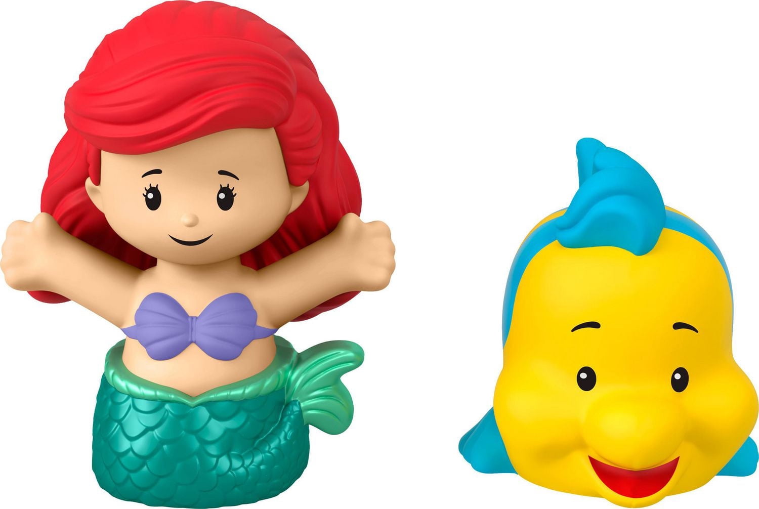 Disney Princess Ariel & Flounder Little People Figure Set, 2 Toddler Toys