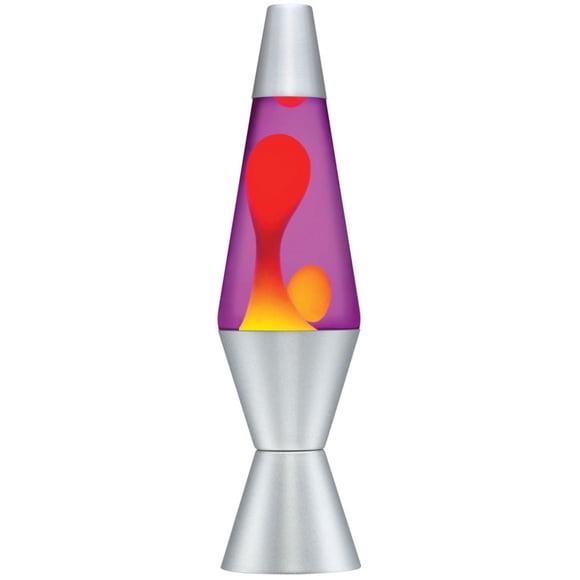 14 1/2" Lava Motion Lamp - yellow wax/purple liquid