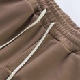 thumbnail image 3 of Styesk Shorts pour Hommes Couleur Unie Mode Décontractée avec Poches Taille à Lacets, 3 of 5