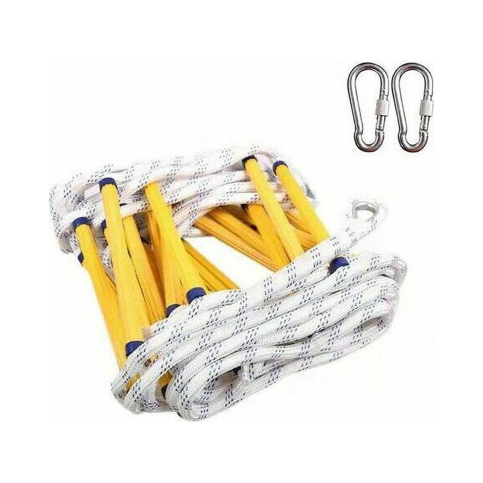 Fire Safety Fire Ladder Flame Resistant with 2 Carabiners - 3M - 3M Escape Rope Ladder
