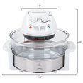 thumbnail image 2 of Classic Cuisine 12-17 Quart 1200W Halogen Tabletop Oven - White, 2 of 5