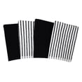 thumbnail image 1 of Hometrends Bar Mop Kitchen Towel 4 pack, 100% Cotton, 16 x 18 in, Black, 1 of 5