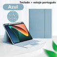 thumbnail image 1 of Keyboard Case for Xiaomi Mi Pad 5 6 Pro Keyboard Case Tablet Cover for MiPad 5 6 Redmi Pad Wireless Bluetooth Keyboard Case Portuguese Blue Redmi Pad 10.61inch, 1 of 6