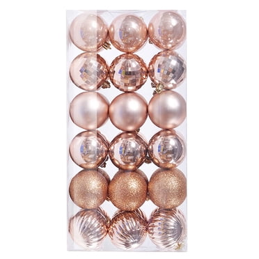 CEHVOM 36 Pcs Boules de Sapin de Noël Xmas Suspendues Décoration d'Ornement pour Fête à la Maison 3 cm Liquidation