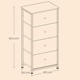 thumbnail image 4 of SONGMICS Commode pour Chambre, Commode en Tissu avec 4 Tiroirs, Cadre en Métal, Petite Commode, 4 of 6
