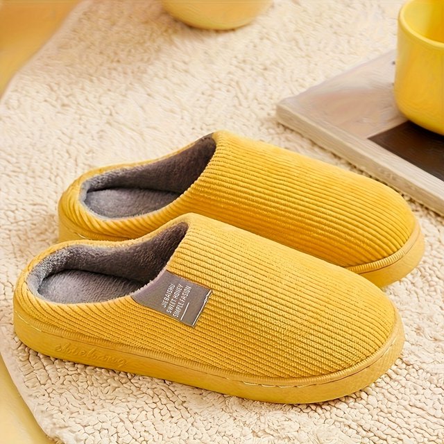 CHUANK Home Slippers With Vertical Brush Warm Slippers