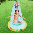 thumbnail image 2 of Hoovy Giant 16 Foot Kids Backyard Water Splash Slip and Slide Toy with Bodyboard, 2 of 5