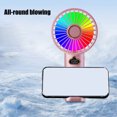 thumbnail image 4 of Handheld Mini Fan | Portable Rechargeable Personal Fan with 3 Speeds & LED Display | USB Powered for Travel, Office, School & Summer Cooling, 4 of 6