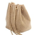 thumbnail image 4 of MasteelfCA Sac Seau en Polyester à une Épaule Sac à Main en Strass pour Femmes Dames Filles Doré, 4 of 7