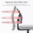 thumbnail image 4 of Low-Back Home Office Task Chair, Armless Executive Rolling Swivel Task Chair with Adjustable Height and Swivel Casters for Working Studying Gaming, 4 of 10