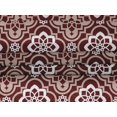 thumbnail image 4 of oneOone Velvet Dark Red Fabric Floral & Tiles Moroccan Craft Projects Decor Fabric Printed By The Meter 58 Inch Wide, 4 of 5