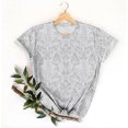 thumbnail image 4 of Hauts d'Été pour Femmes DYTTDG T-shirt à Fleurs Mode pour Femmes Grande Taille Col Rond Manches Courtes Décontracté Ample Tee Haut Hauts pour Femmes Liquidation Moins de 10 Multicolore,TTG, 4 of 5